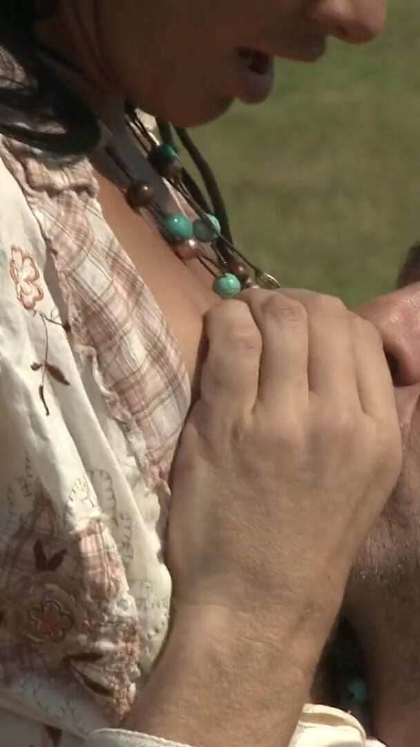 Size Matters: Horny Rancher Fucks a Gorgeous Brunette in a Field