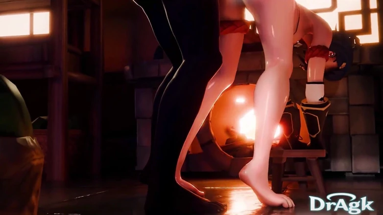 DrAgk: Timeskip Xiangling được đụ trong nhà bếp riêng của cô ấy Genshin Impact 3D...