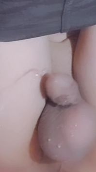 Cute Gay Asshole Squirt with a Eggplant