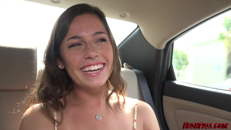 Hush Hush Entertainment: Freckled cutie Stella Stone nails her debut porn scene
