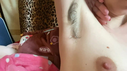 Cuteblonde666: Natural hairy teen body lotion session