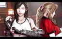 The fox 3D: Final Fantasy Tifa Lockhart compilación (animación con sonido) 3D hentai porno sfm