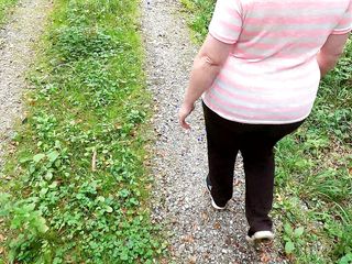 Bouncy Tits Action: Tits, Ass and Pussy Hard Spanking While Having Picnic