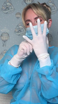 Perverted Surgeon Wrecks Asshole Fisting Gloves