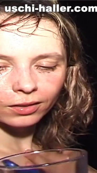 Drinking Cum From a Glass
