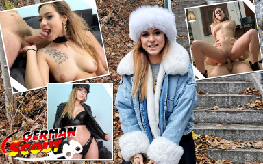 German Scout: German scout - bella rico si gadis remaja kurus ngobrol di...