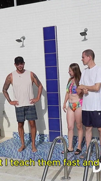 Part 1: I Fuck My Swim Coach and My Stepson Catches Us