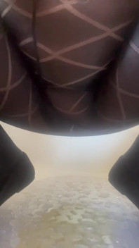 Pissing in My Thick Black Tights Patterned Pantyhose - Julie Cunningham