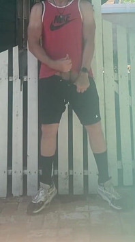 Quick Outdoor Cumshot From Jockdad87