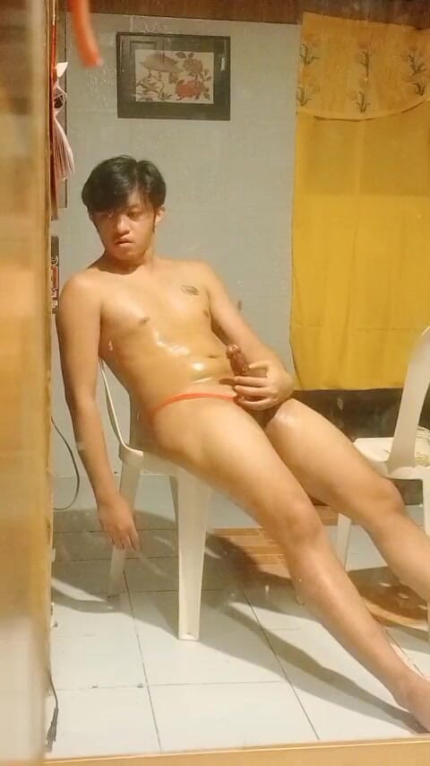 Rent A Gay Productions: Asia Twink Jongen Sexy Aftrekken Met Cumshot