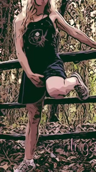 Cartoon Teen Masturbating in the Forest