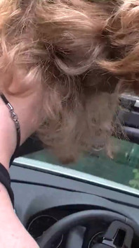 Ramming blonde mature in the car