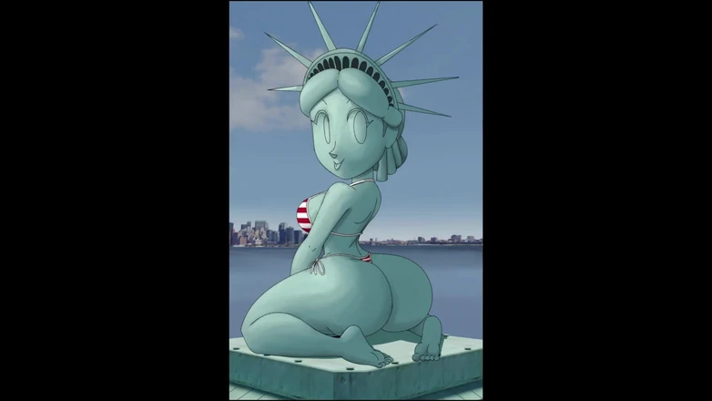 PixelAftDark: 4th of July by Statue of Liberty Hentai Animation
