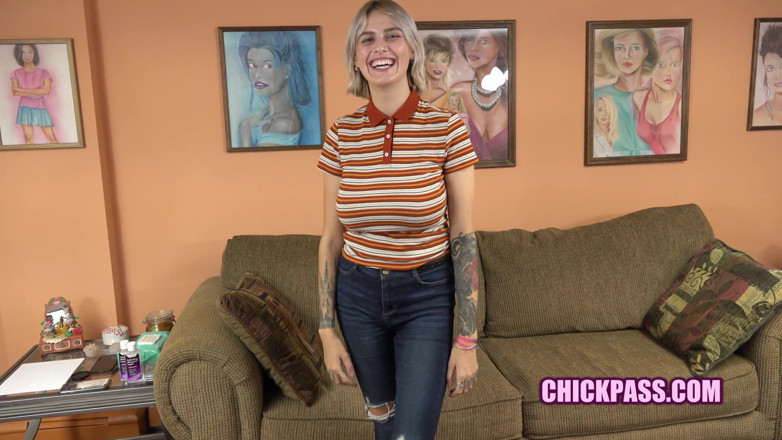 ChickPass Amateurs: Tall and busty Ukrainian teen Tina blows Logan at the...