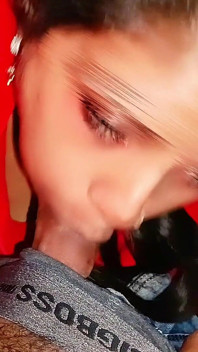 Cumshot in Mouth Indian Bhabhi