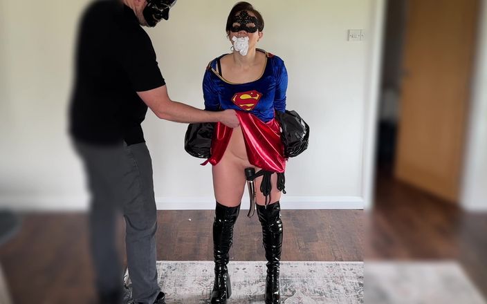 Queen Lucy: Super Heroine Captured Restrained Gagged and Groped Flogged Teased BDSM