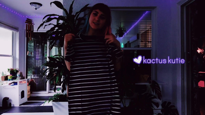 kactus kutie: Kute Klothes passen terwijl het buiten donker wordt