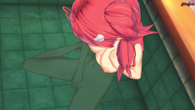 Hentai Smash: Ironmouse masturbuje při koupeli - Vtuber Hentai.
