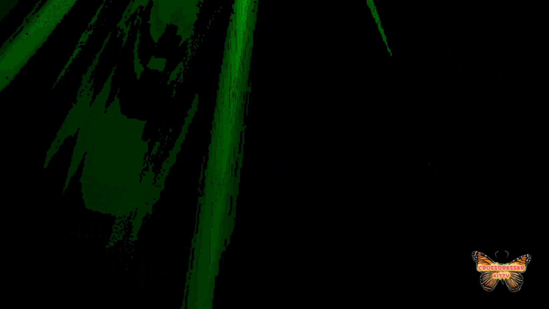 Kitty_Cross: Crossdresser Kitty leren jas zonnebril en sexy beha natuurlijke borsten...