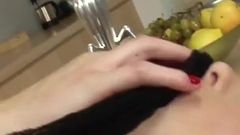 Clara with her big tits and nice ass satisfies her cravings with just one sex toy