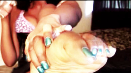 The Goddess Simone: Docela dlouhé teal hezké dlouhé teální nehty