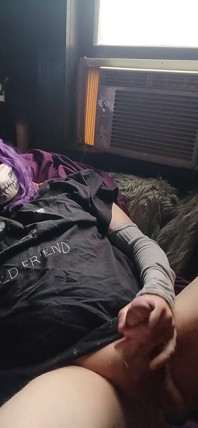 Raven Letrap Jerking off and Cumming