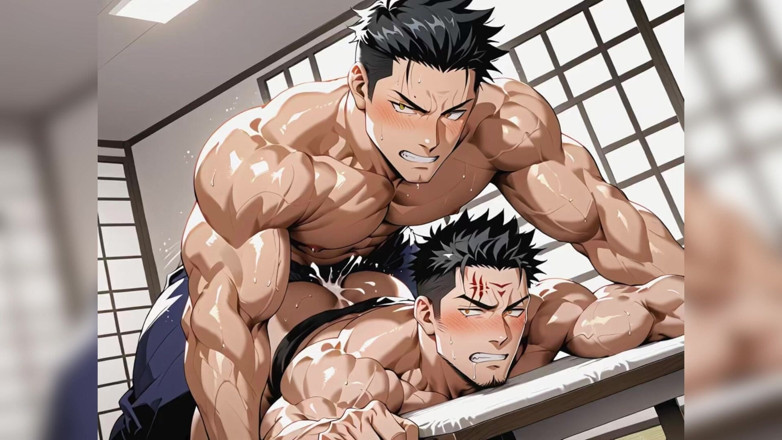 AI gay porn: 濡れた穴のゲイファック