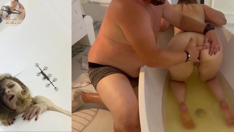 beauty_and_the_other_one: Lexi si hraje ve vaně, několik orgasmů s pomocí Lucy