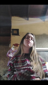 Petite Whore Gropes Her Small Tits in Front of You