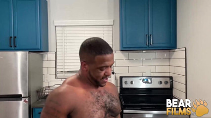 Bear Films: Bearfilms. Silver bear raw breeds black gay Micah Martinez