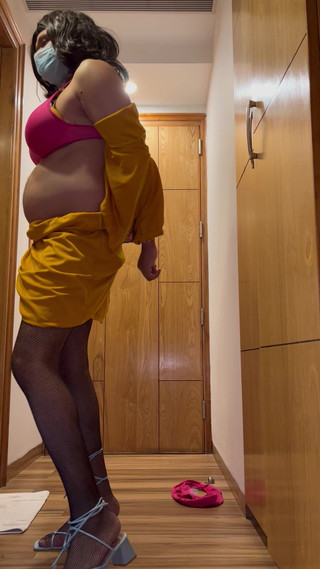 Jessica Leone: Yeni Kesim Sarı Elbise Jessica Leone Hint Çapraz Dresser Sissy