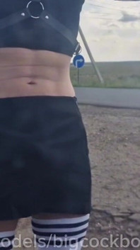 Picked up a Slutty Trance Passenger with a Big Cock on the Highway and Fucked Her. Hot Cruise