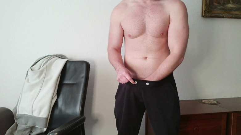 PhantomGentX: Hairy Daddy Spits on Huge Cock and Erupts – Must Watch!