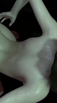 Fată drăguță brunetă adoră analul în picioare cu mâinile trase înapoi: porno 3D