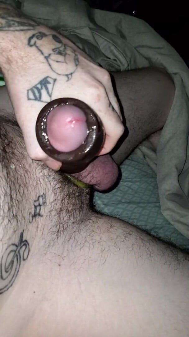 Jonny Sunshine: White Boy Uses Ebony Pocket Pussy to Get off