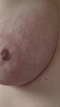 Big Natural Boobs Close up. a Home Camera Watches a Mature Wife.