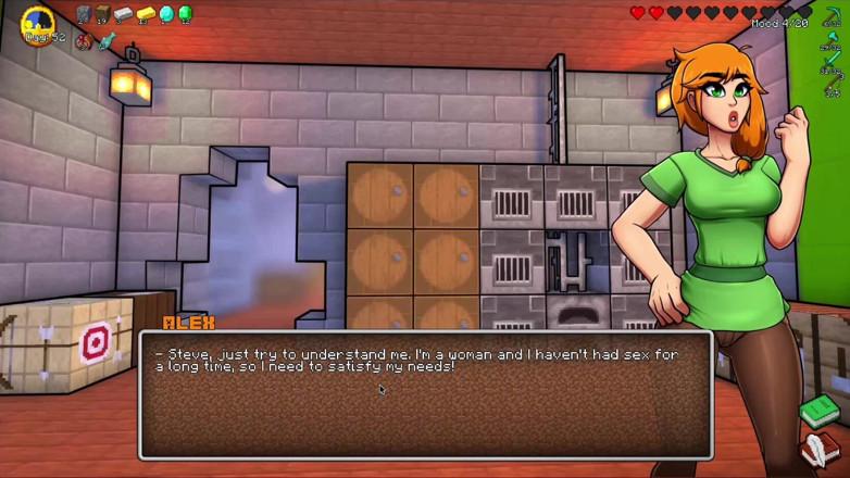 Alita: Parodia Hornycraft Minecraft - Alex daje Steve'owi najlepszą ręczną robotę dla...