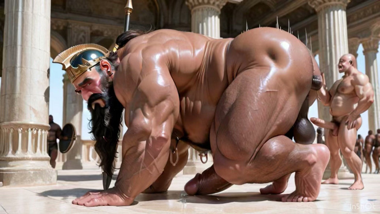 AI Blk: Muscular Man Ass Fuck