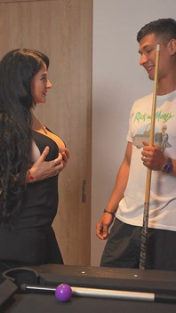 A Latina MILF with Perfect Tits Rides a Big Cock on Her First Date