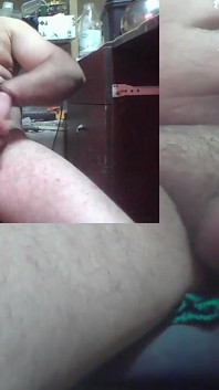 Stepdaddy Plays with His Big Cock and Cums