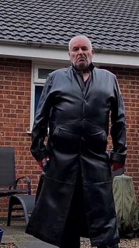 Leather Trench and Pants