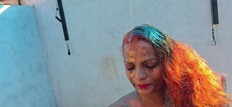 Beauty7Angels: Oil Bath and Hard Fuck Sexy Bath with Couple Nilmini...