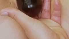 Using My Wand to Play with My Clit While My Husband Finger Fucks Me