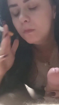 Sigara içme, emme, sonra anal sikiş