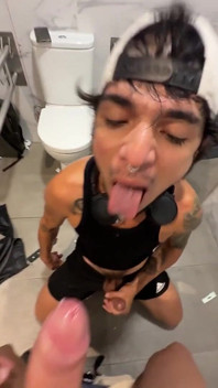 Sexy Latin Twink Gets Fucked in Wc