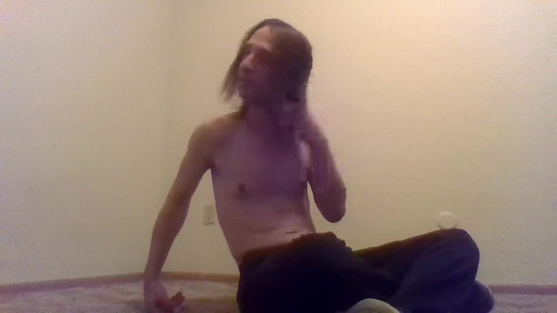 LilTaste: Topless Transgirl Brushing Her Own Hair