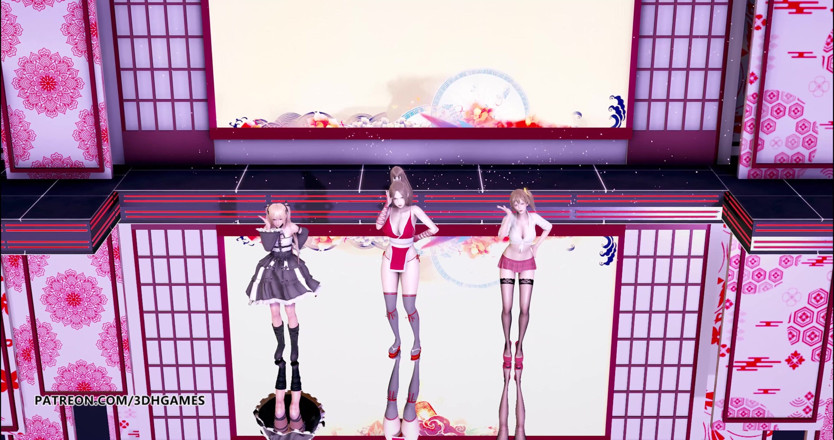 3D-Hentai Games: Thoát y doa mai shiranui marie rose misaki