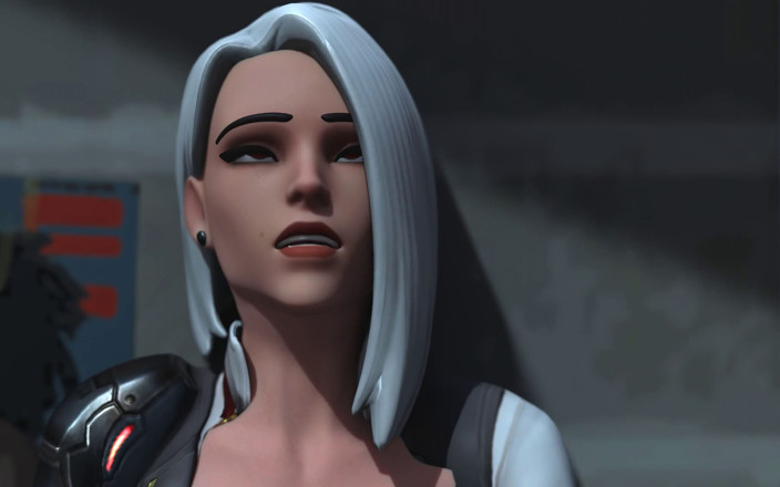 Orlikx: Ashe &amp; D.va dari lucah overwatch - bantuan deepthroat, penembusan berganda liar &amp;...
