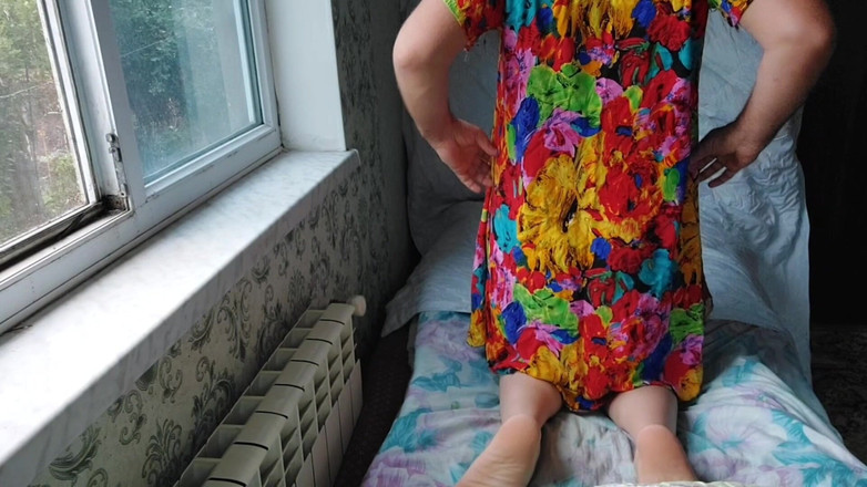 Kitty_Cross: Sexy květina Mini šaty Sexy Ladyboy Sólo tanec striptýz Velký zadek...