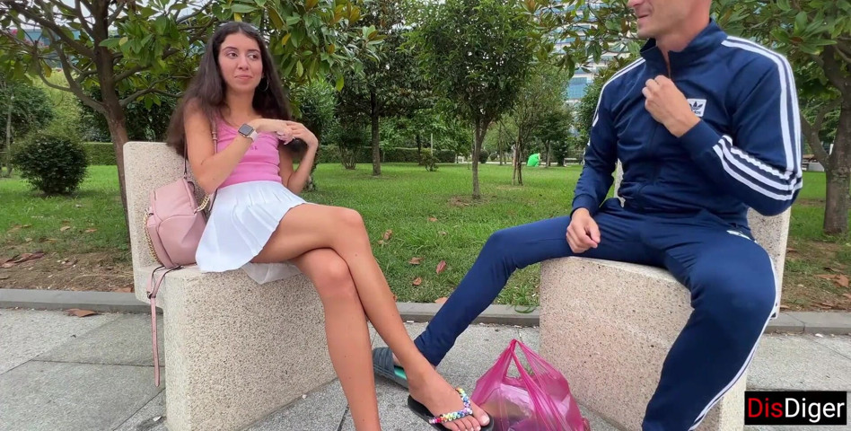 Street Guy Offered the Modest Girl a Swallow and More... (Dis Diger)